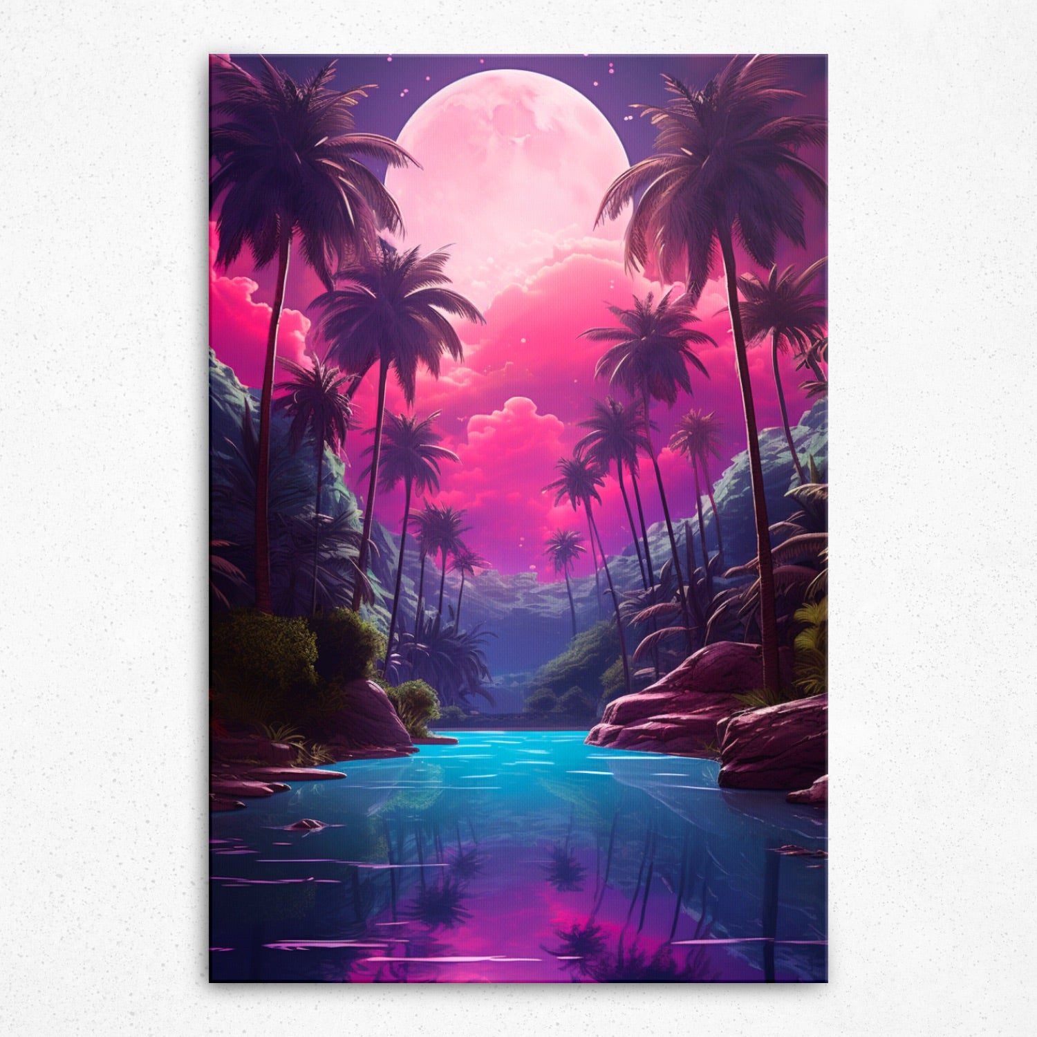 Lunar Lagoon - Canvas