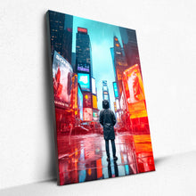 Load image into Gallery viewer, Neon Rain Reverie - Canvas