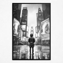 Load image into Gallery viewer, Neon Rain Reverie - Framed