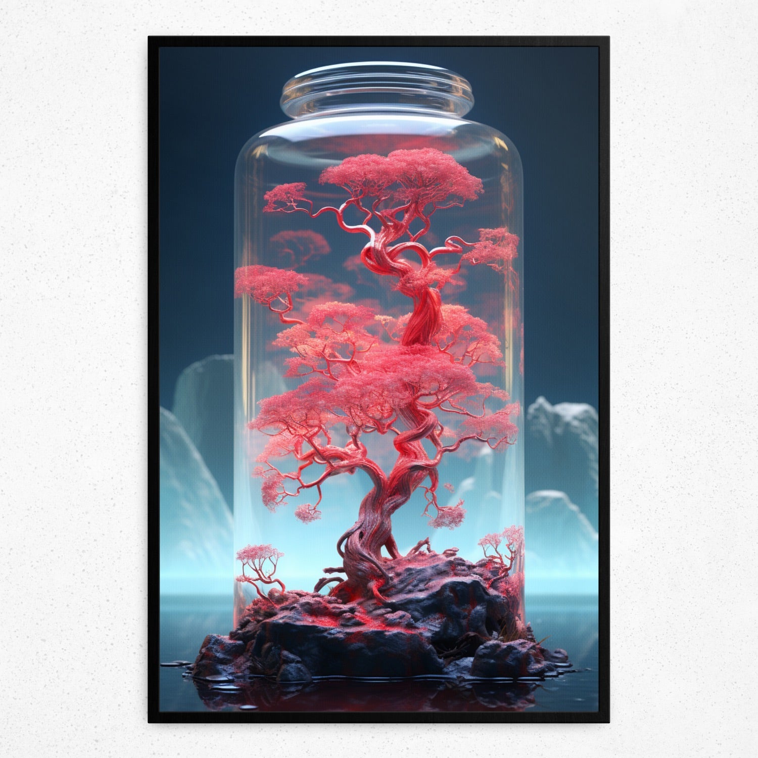 Crimson Preserve - Framed