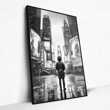 Load image into Gallery viewer, Neon Rain Reverie - Framed