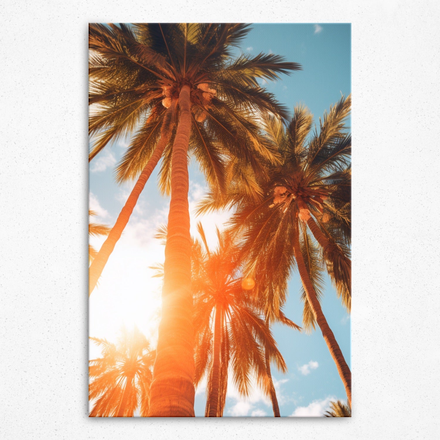 Sun-Kissed Palms - Canvas