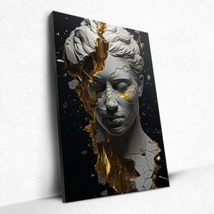 Golden Essence Unveiled - Canvas