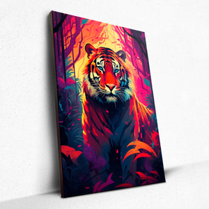 Neon Jungle Majesty - Canvas