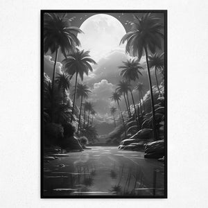 Lunar Lagoon - Framed