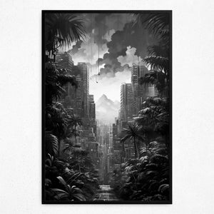 Urban Jungle Vista - Framed