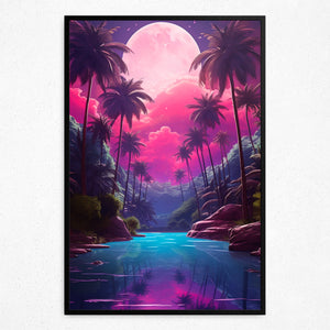 Lunar Lagoon - Framed