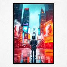 Load image into Gallery viewer, Neon Rain Reverie - Framed
