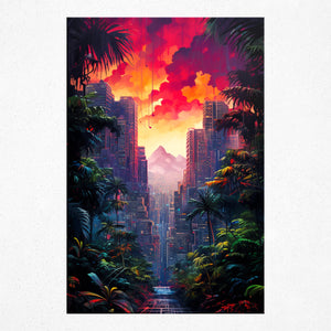 Urban Jungle Vista - Poster